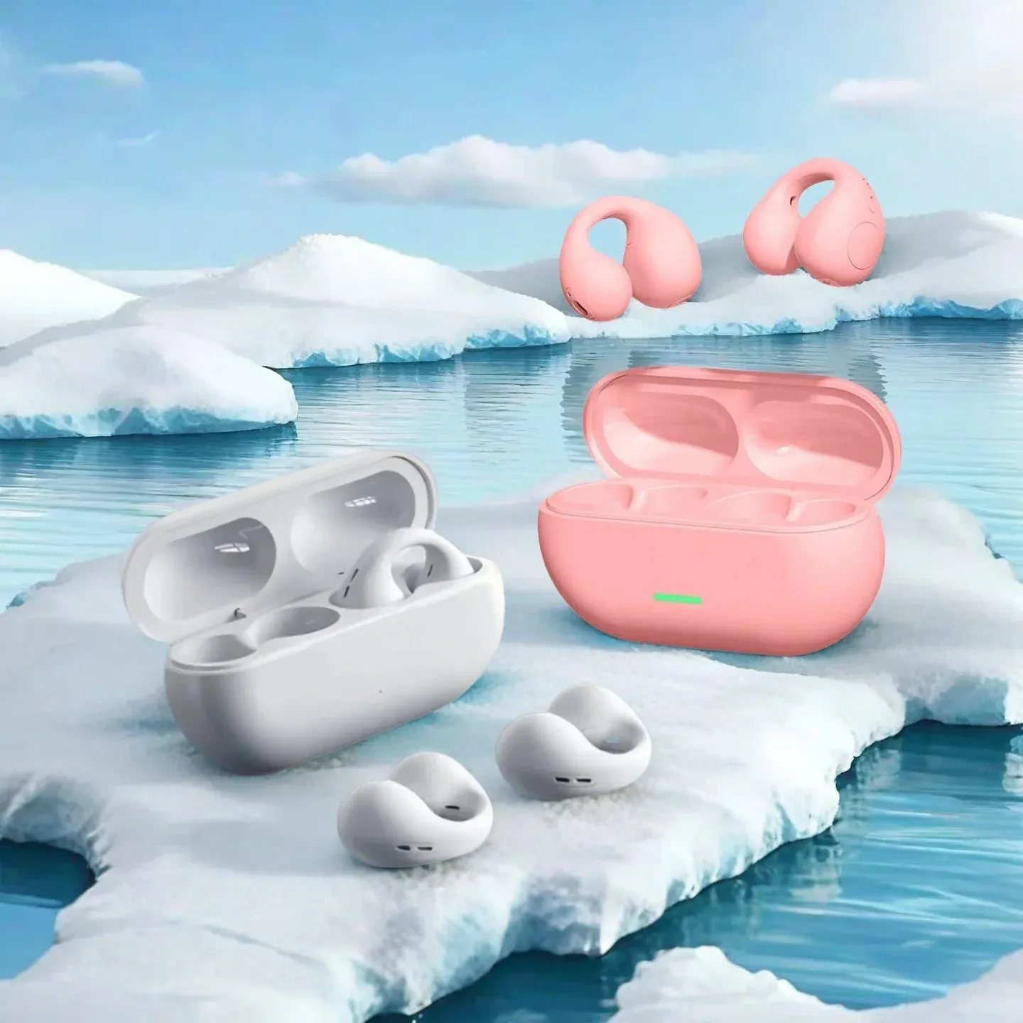 Bluetooth Headset T75 Wireless Air Conduction Headphones Clip Ear Music Noise Canceling HD Call Sports Gaming Earphone