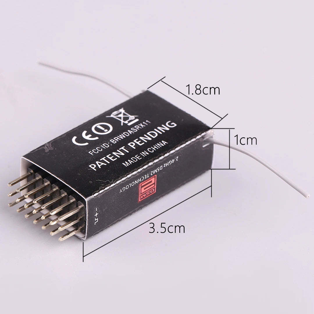 AR6100E Spectrum Receiver 2.4G 6 channel DSM2 model drone Receiver-ShoptAI