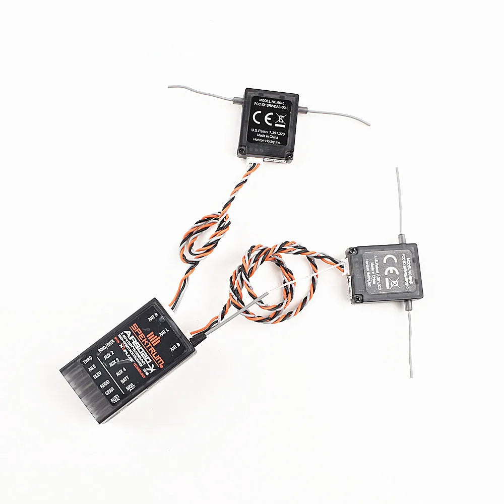 Spectrum AR9020 Receiver 2 Satellites DSMX 9 Channel Suit for Specktrum DX9 DX8 DX18 Transmitter-ShoptAI