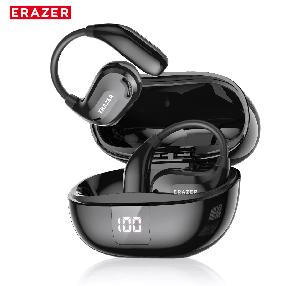 ERAZER XT66PRO AI Translator Earbuds Bluetooth Earphones ASMR Headsets DIY APP Wireless Headphones 13 Hours long life Display-ShoptAI