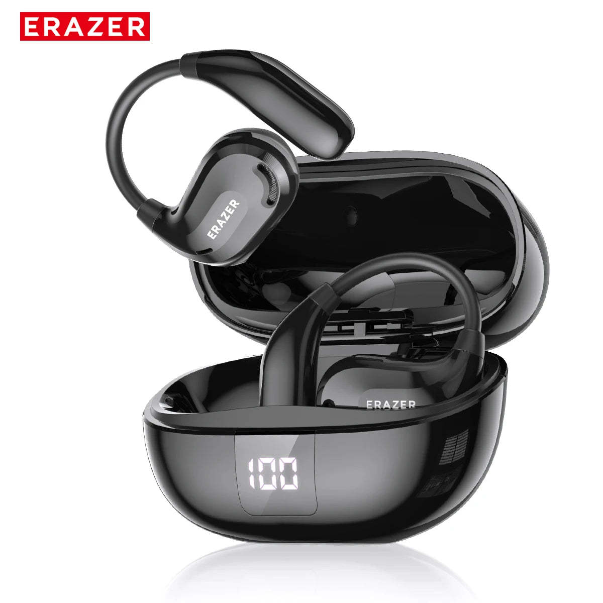 ERAZER XT66PRO AI Translator Earbuds Bluetooth Earphones ASMR Headsets DIY APP Wireless Headphones 13 Hours long life Display-ShoptAI