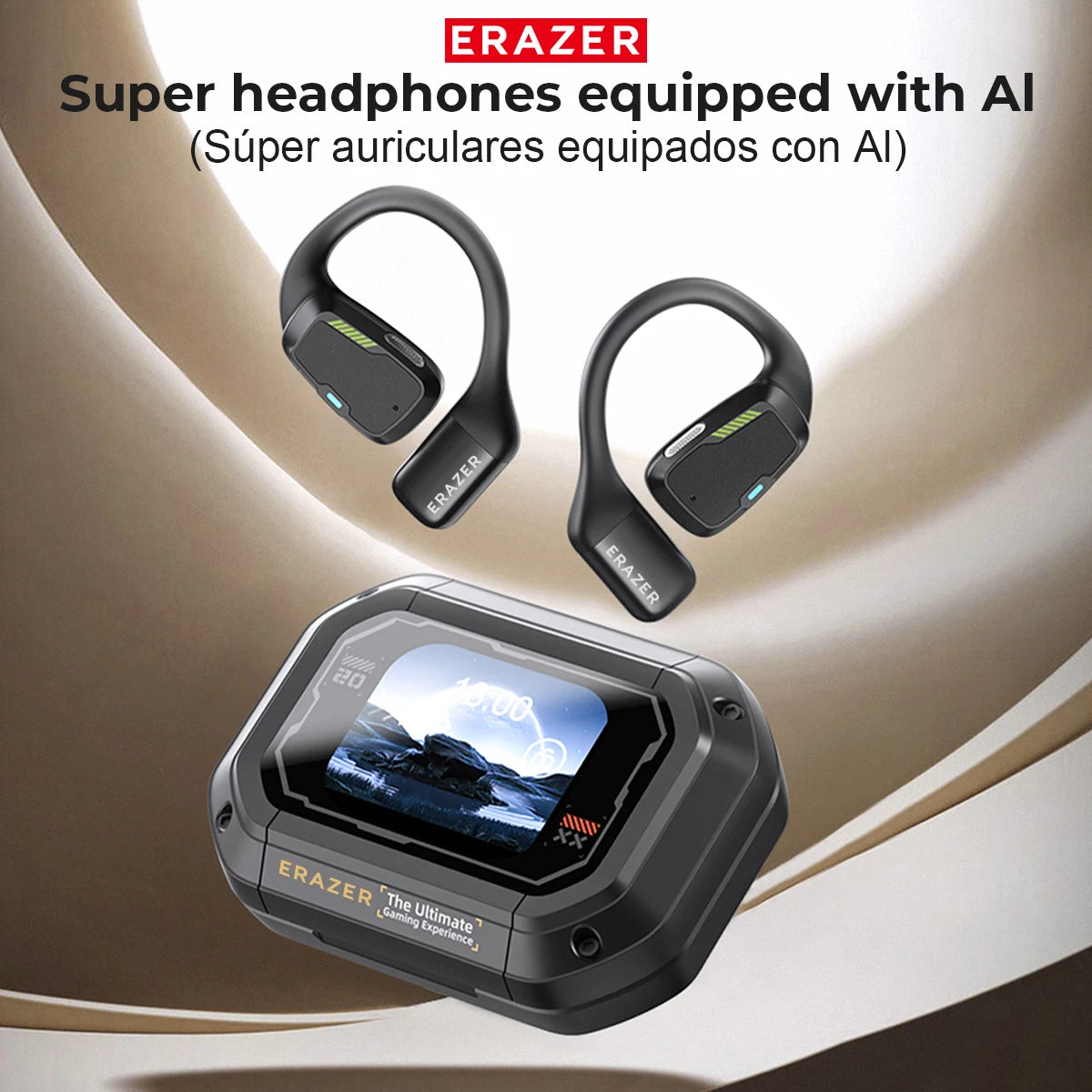 AI Earphone ERAZER XP6 Bluetooth Sleep ASMR Headset DIY Equalizer APP Wireless AI Headphones Office Travel-ShoptAI