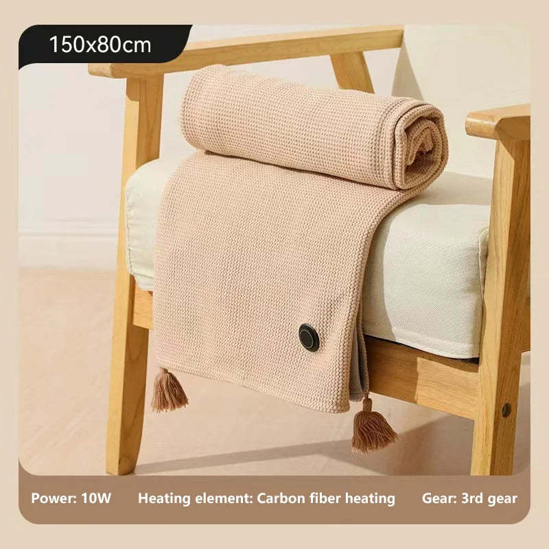 USB Electric Blanket Xiaomi Winter Portable Warm Blanket Washable Shoulder and Knee Fast Heating Home Camping-ShoptAI