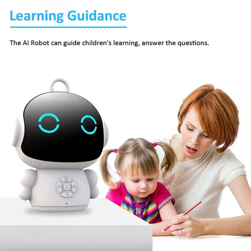 Tuya AI Smart Robot WiFi Early Education Toys for Children Speech Recognition & Voice Interactive Educational Learning Machine-ShoptAI