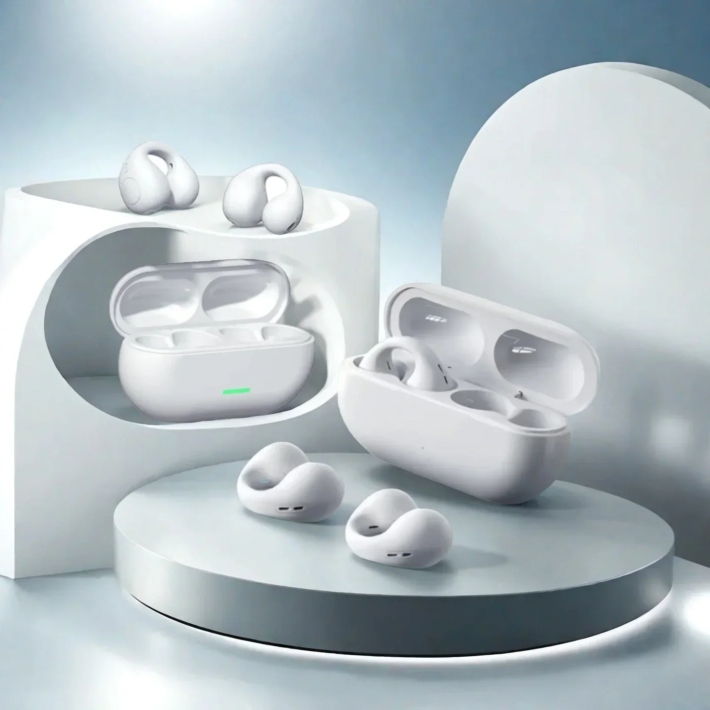 Bluetooth Headset T75 Wireless Air Conduction Headphones Clip Ear Music Noise Canceling HD Call Sports Gaming Earphone