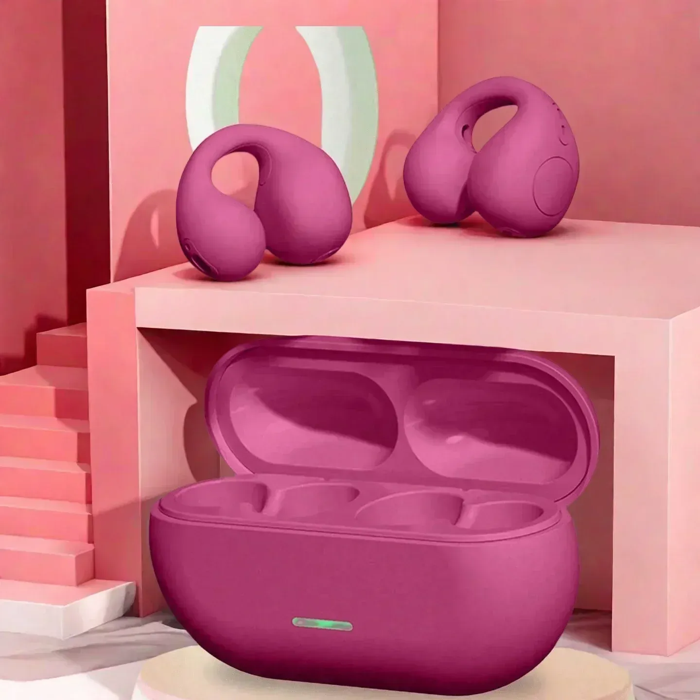 Bluetooth Headset T75 Wireless Air Conduction Headphones Clip Ear Music Noise Canceling HD Call Sports Gaming Earphone