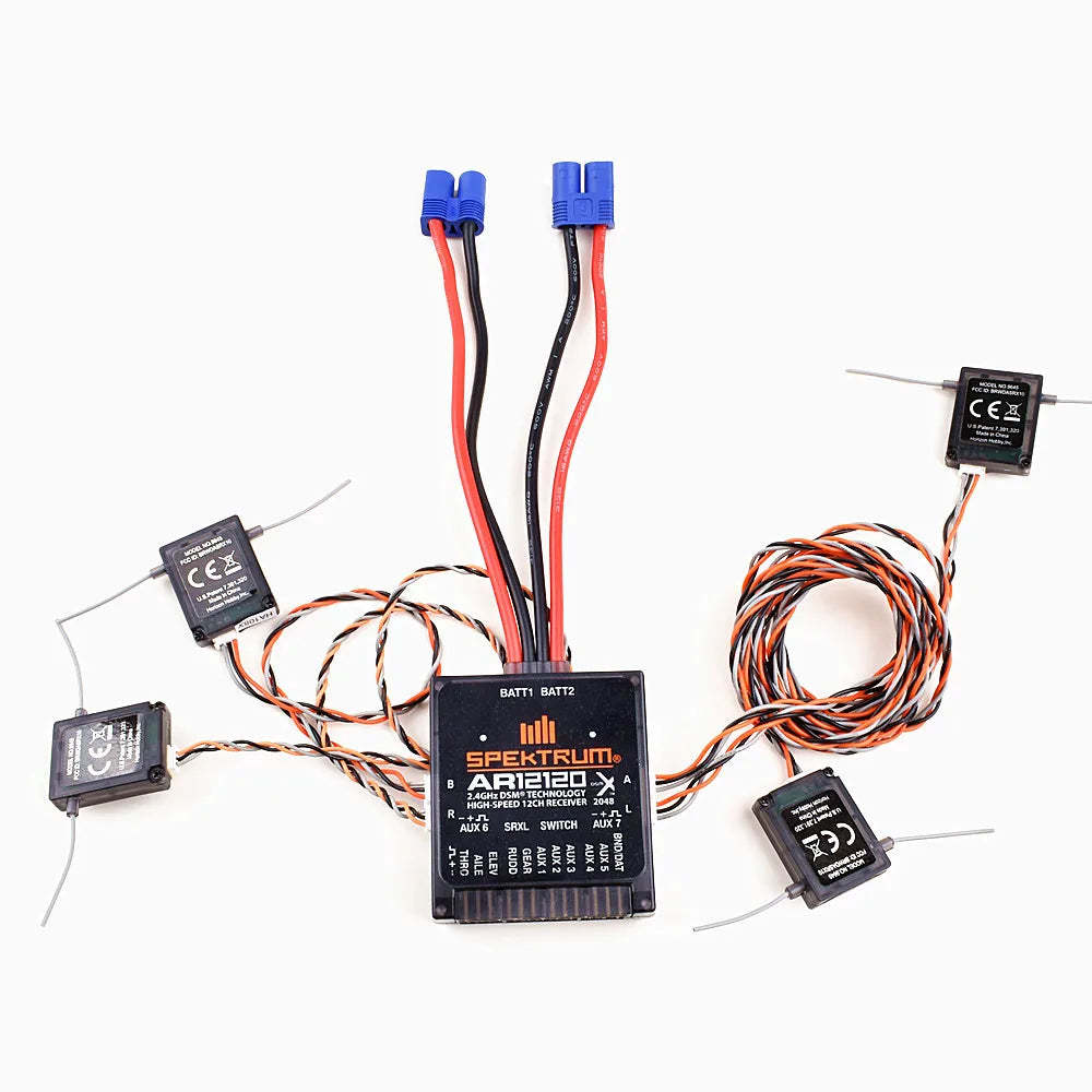 Spectrum AR12120 12ch DSMX XPlus PowerSafe Receiver SPMAR12120 compatible JR Spek RC remote controller-ShoptAI