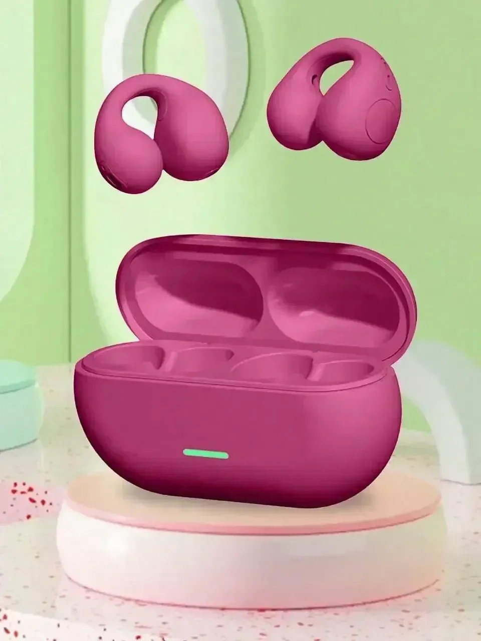 Bluetooth Headset T75 Wireless Air Conduction Headphones Clip Ear Music Noise Canceling HD Call Sports Gaming Earphone