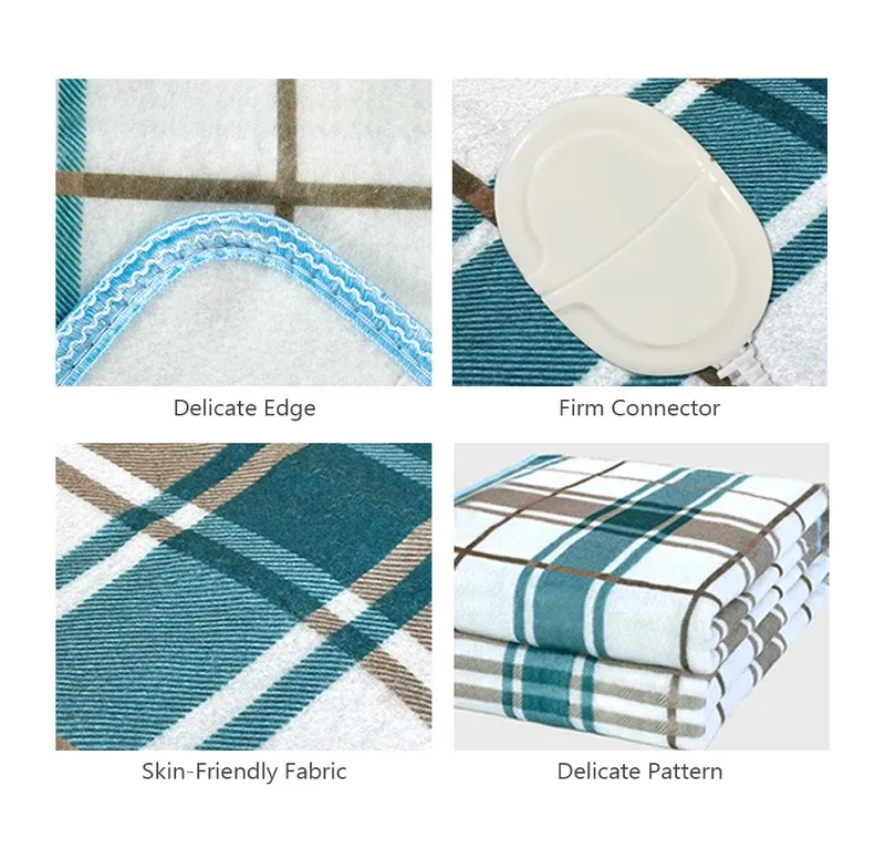 110V/220V Electric Heated Blanket Smart Control Winter Warmer Carpet Mat for Home Bedroom