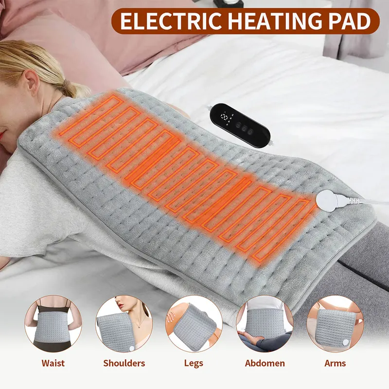 30*60cm Electric Heating Pad 9 Levels Heated Blanket Washable Winter Warmer Mat Heater For Back Neck Shoulder Legs