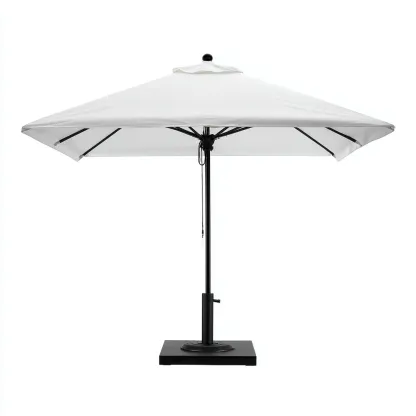 Parasol de jardin-métal-tissu-280x280x250 cm-blanc-noir-moderne-Airyara