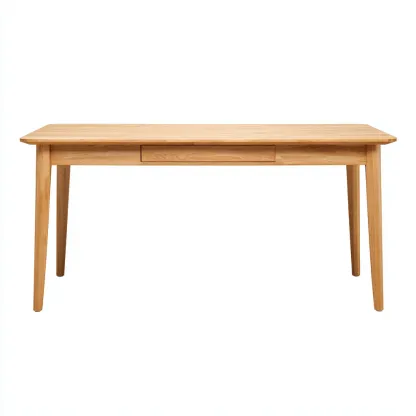 Bureau - bois massif - 150x70x78 cm - bois clair - style scandinave-Airyara
