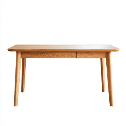 Bureau - bois massif - 150x70x76 cm - bois clair - style scandinave-Airyara