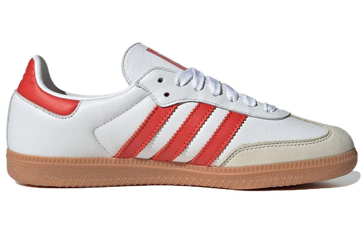 Aqdfdidas Samba OG 'White Solar Red Gum' IF6513 Mujer