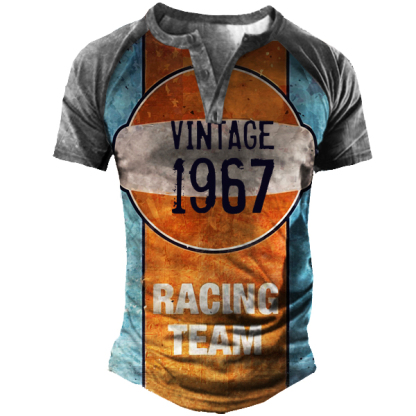 Vintage 1967 Racing Team Men's Tactical Henry T-Shirt