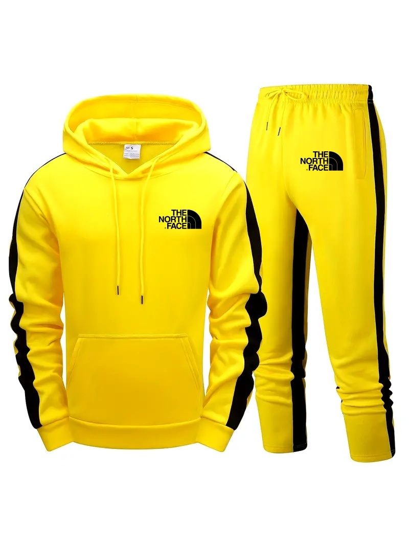 TNF® 2 Piece Men's Long Sleeve Hoody + Trouser Set Casual Sportswear