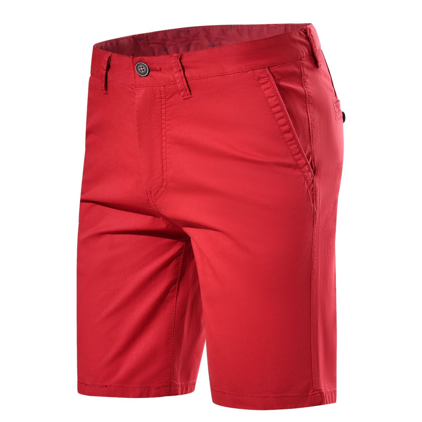 Straight Casual Solid Color Simple Casual Shorts