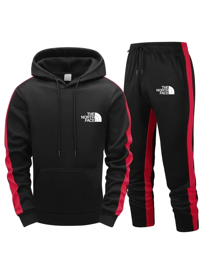 TNF® 2 Piece Men's Long Sleeve Hoody + Trouser Set Casual Sportswear