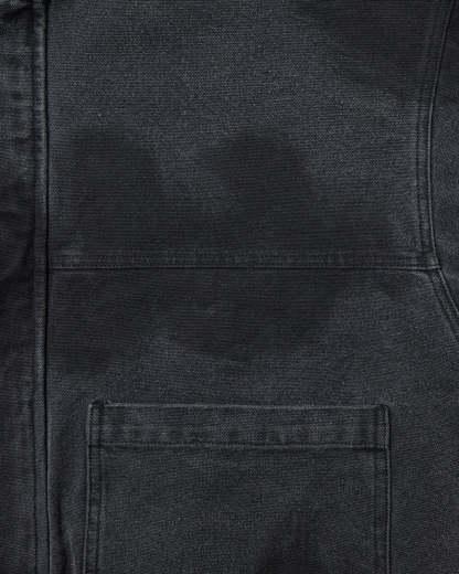 15OZ CANVAS CLASP BOMBER JACKET | WASHED BLACK