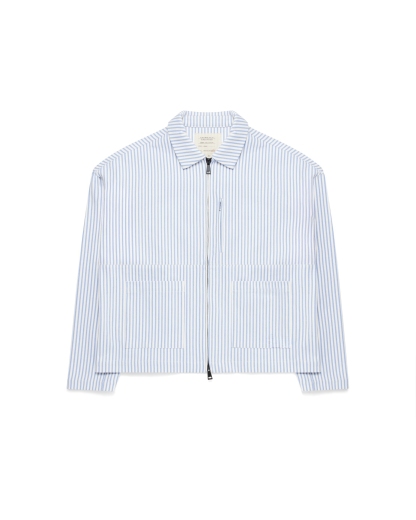 PINSTRIPE CANVAS WORKWEAR JACKET