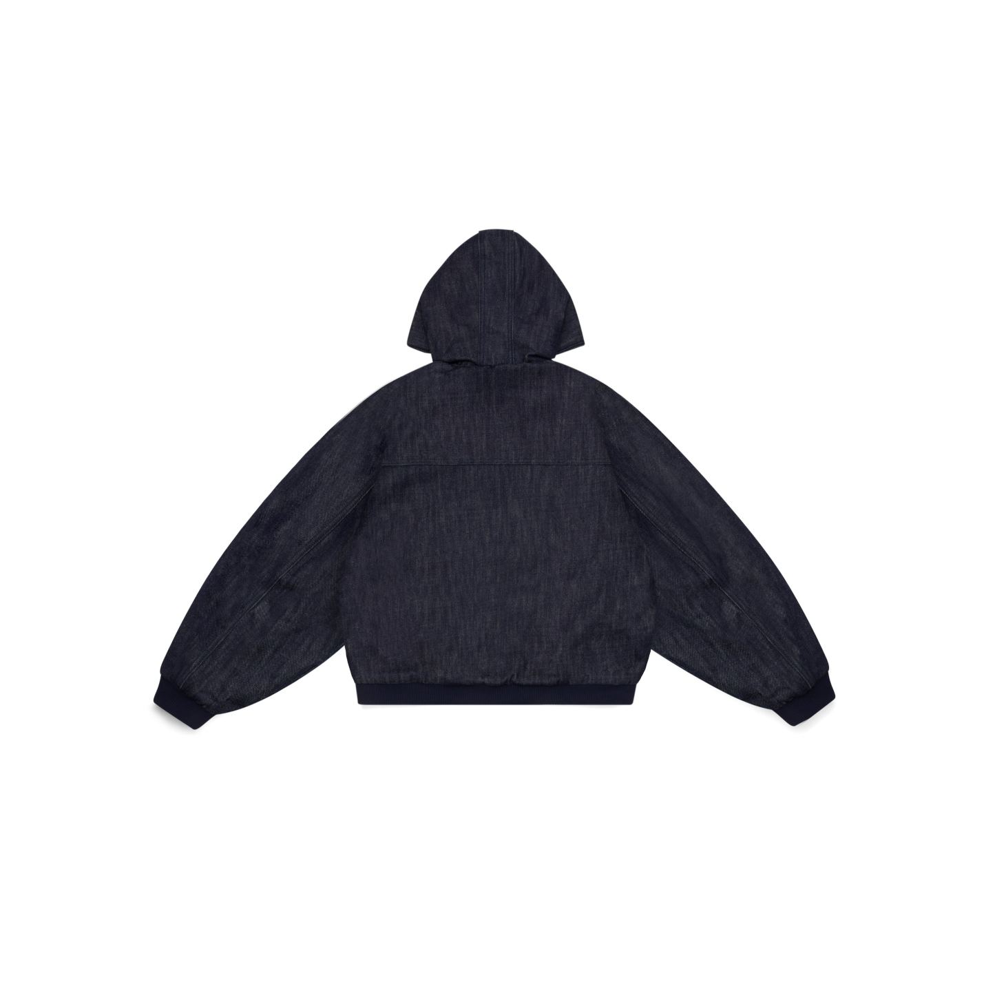 15OZ CANVAS CLASP BOMBER JACKET | RAW DENIM