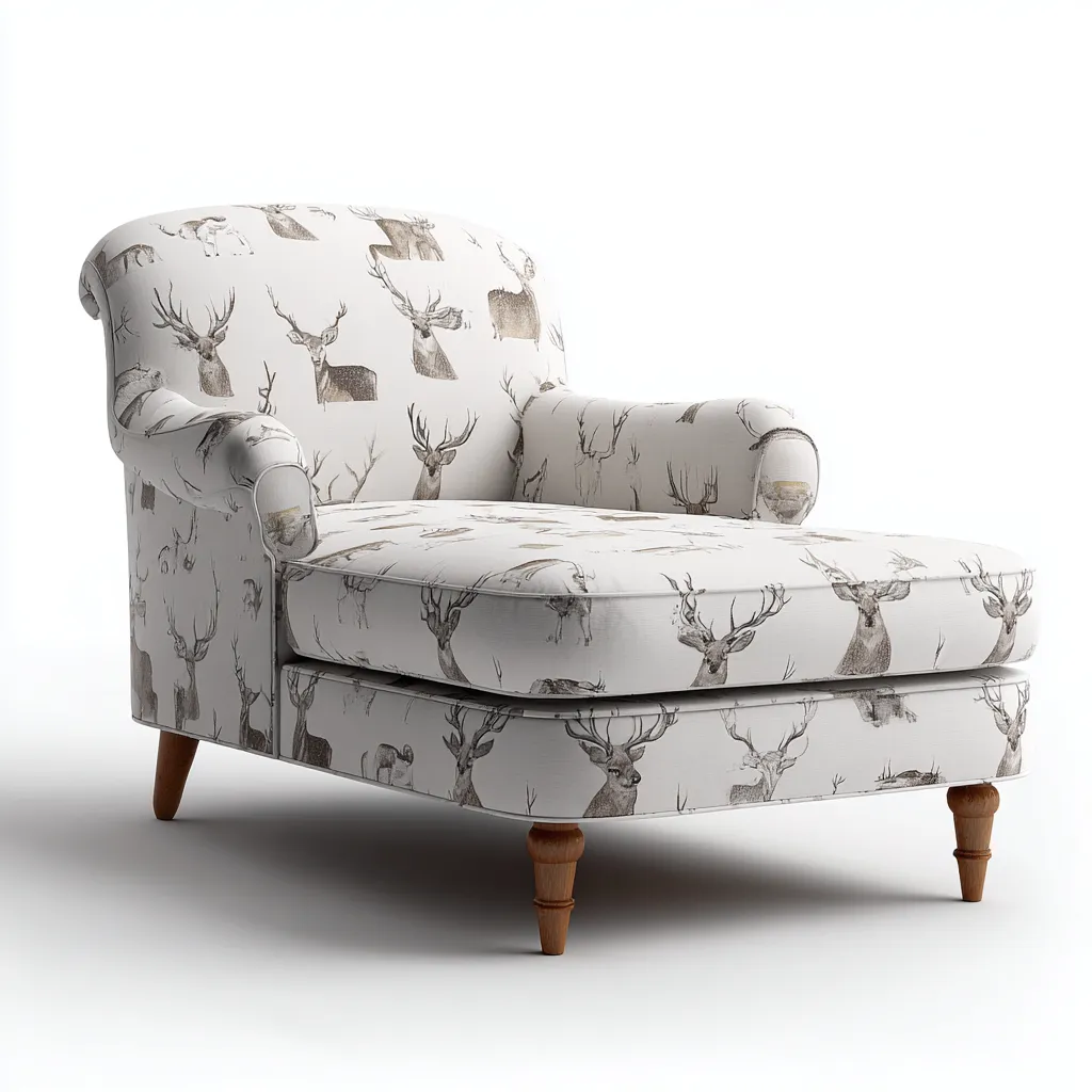 Chaise longue en tissu 162x80x88 cm - beige clair - style classique pour salon-Placidovae