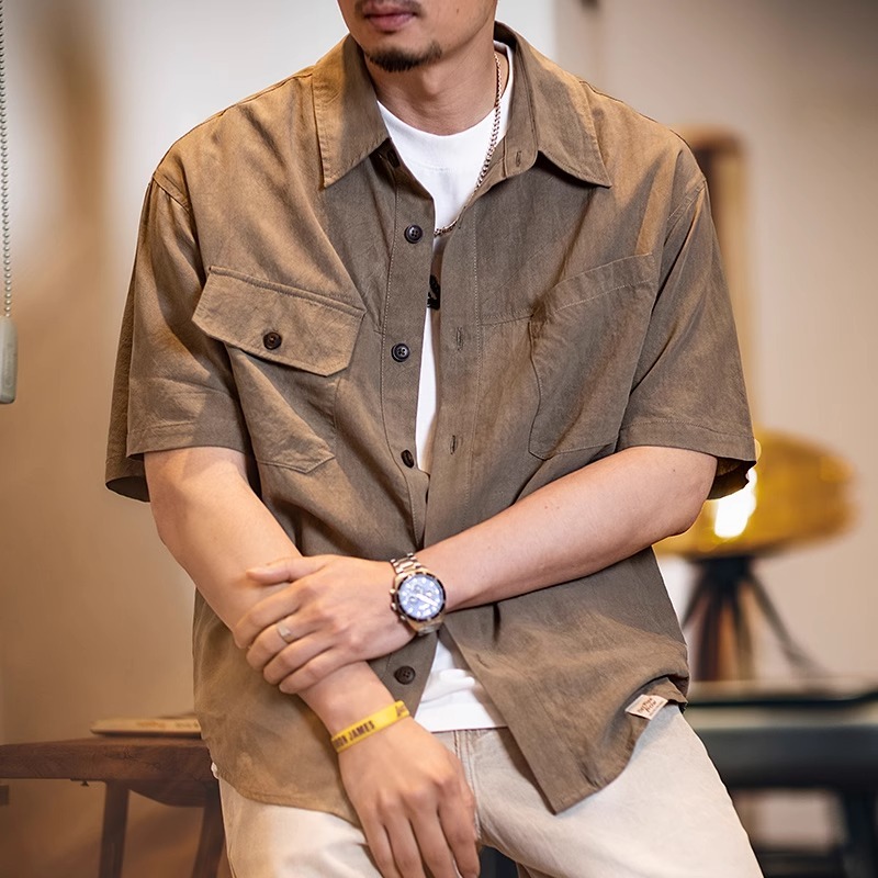 Lyocell Short-Sleeved Workwear Shirt