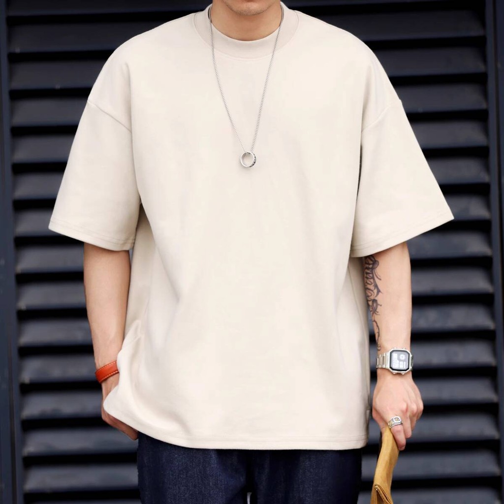14 Colors 300g Small Neckline Short-Sleeved T-Shirt