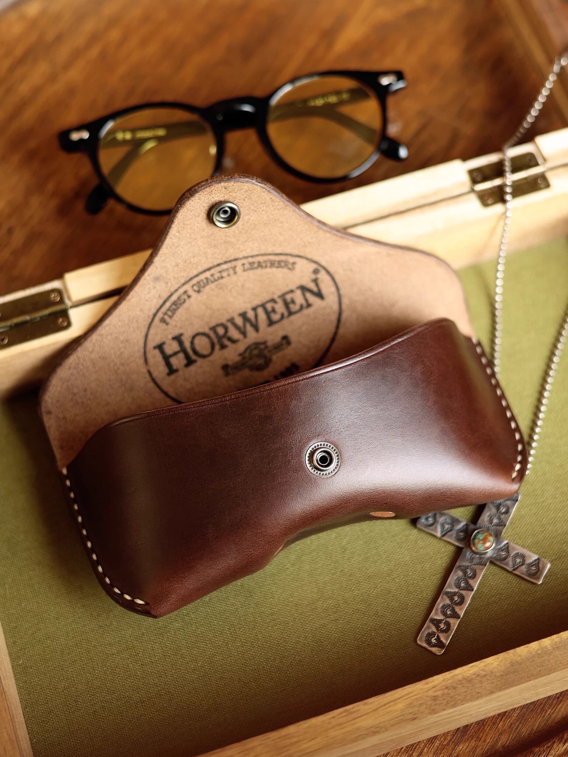 HORWEEN handmade eyeglass case