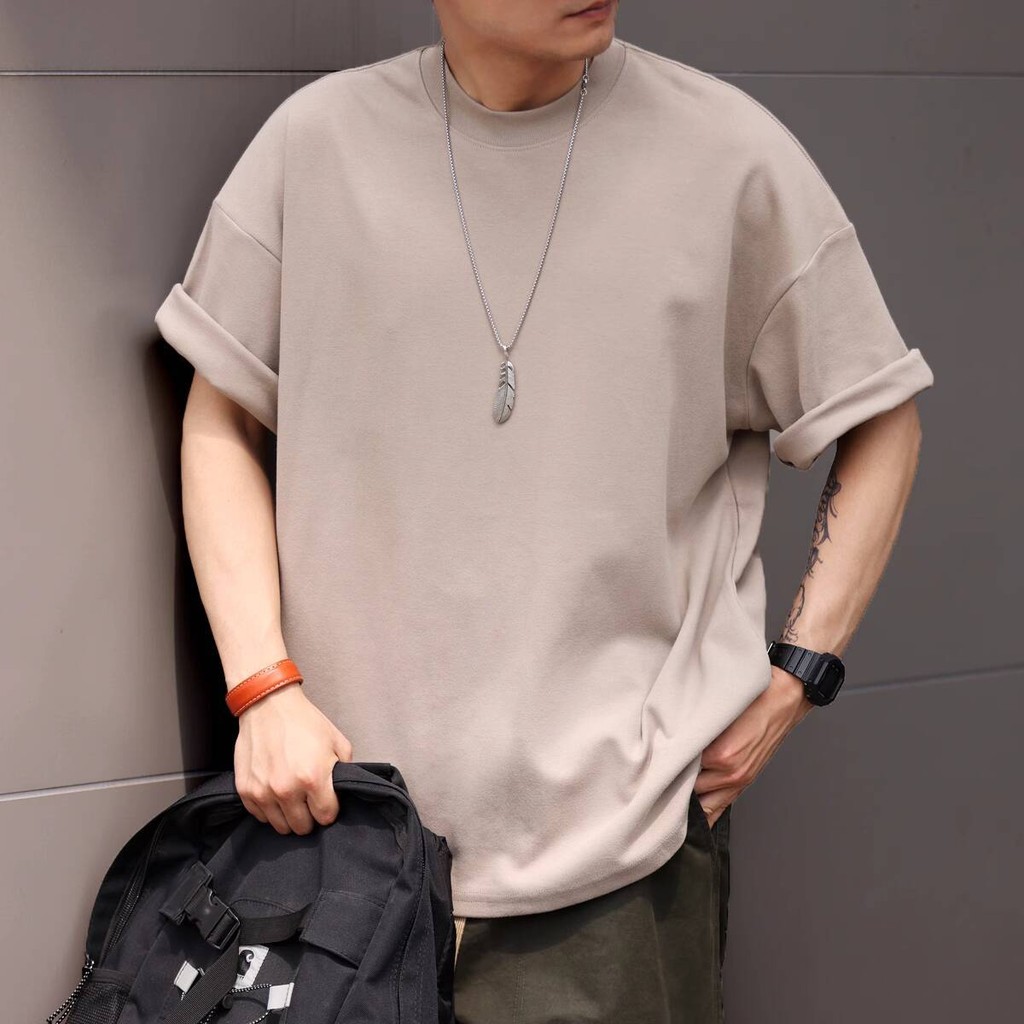 14 Colors 300g Small Neckline Short-Sleeved T-Shirt