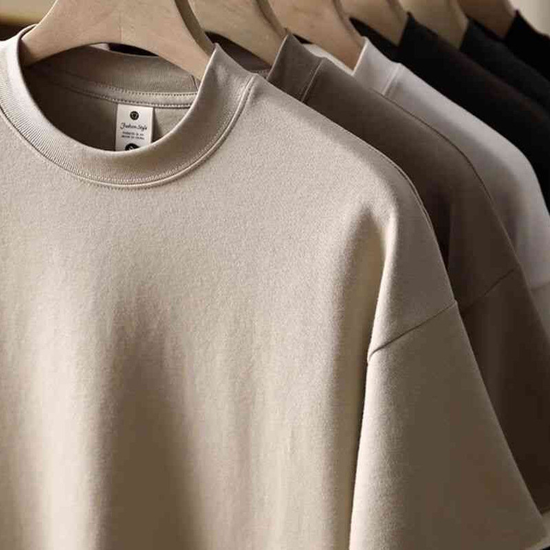 14 Colors 300g Small Neckline Short-Sleeved T-Shirt