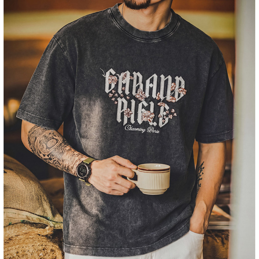 Pure Cotton Embroidered T-Shirt