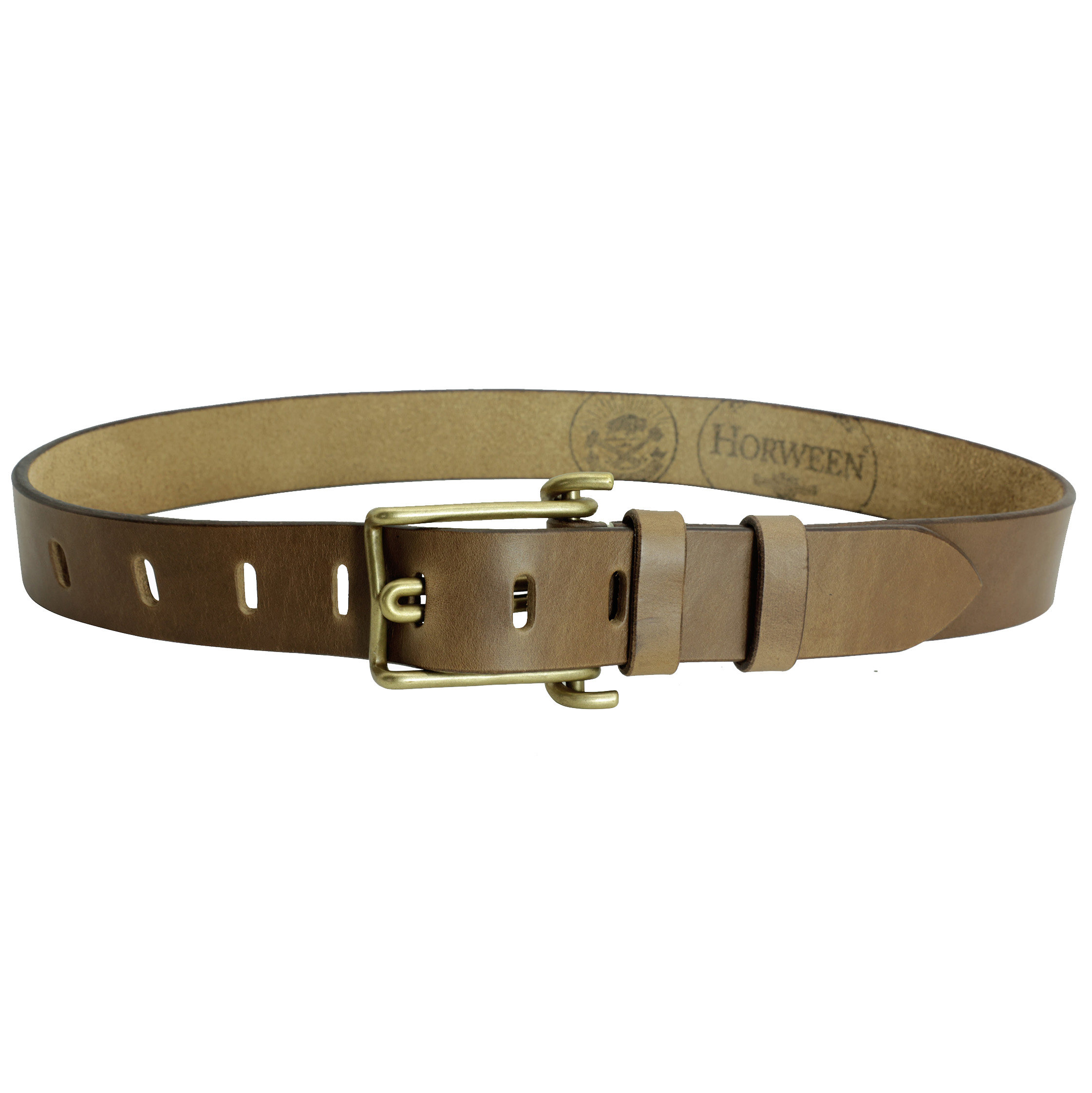 American Holvin Tea Core Leather Belt