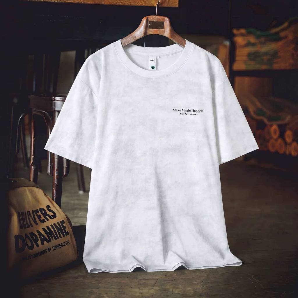 Wuluwear American Retro Tie-Dye Distressed Short-Sleeved T-Shirt Men 2026 Summer New Style Loose Casual Round Neck Printed Half-
