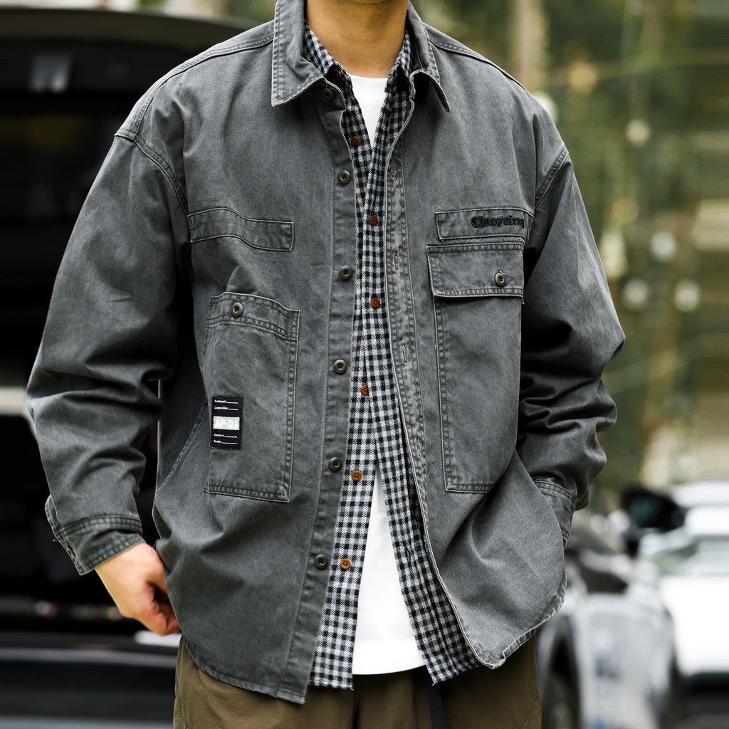 Heavy Wash Outer Shirt Jacket