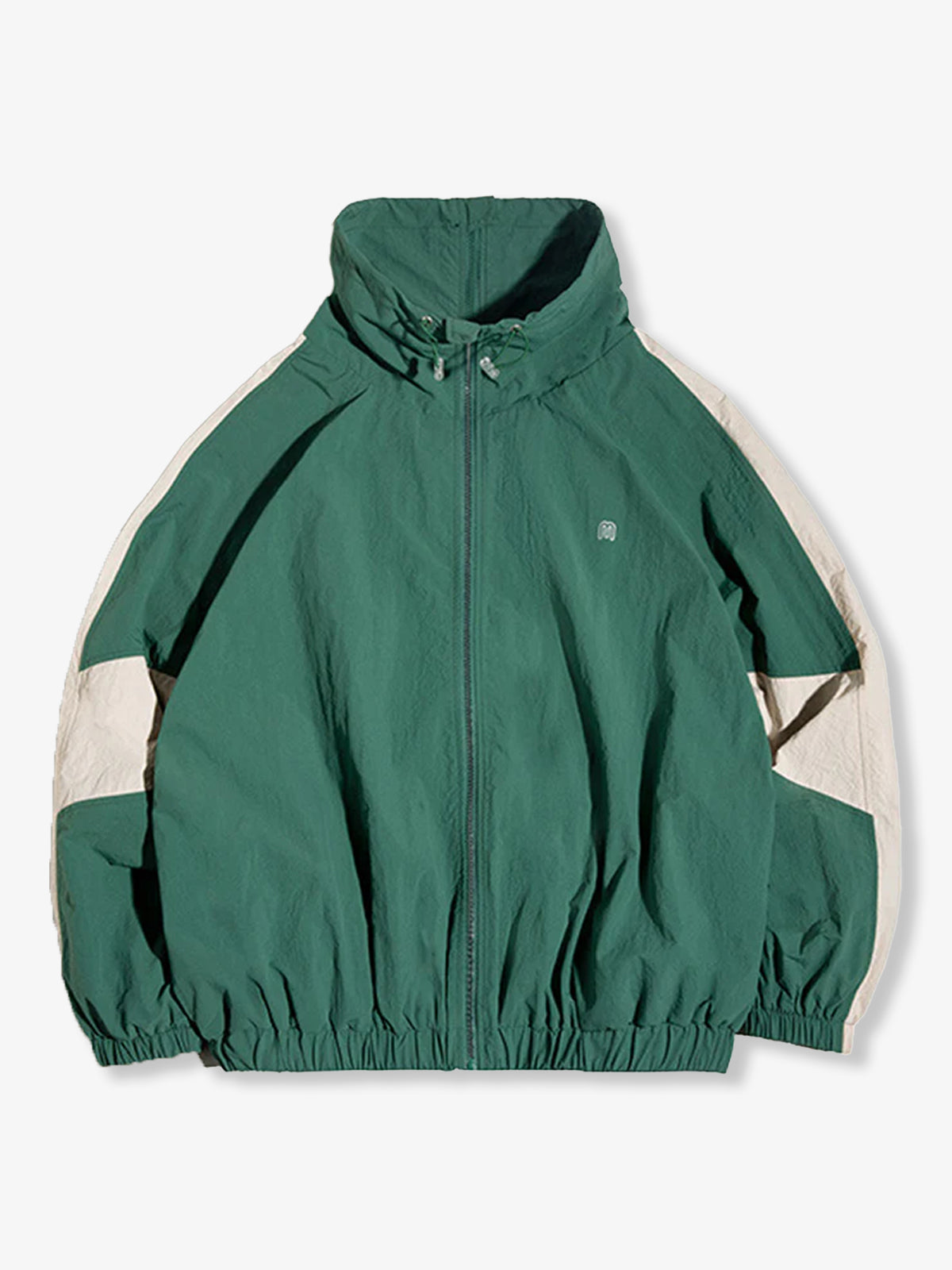 Double Zipper Design Color-Block Jacket