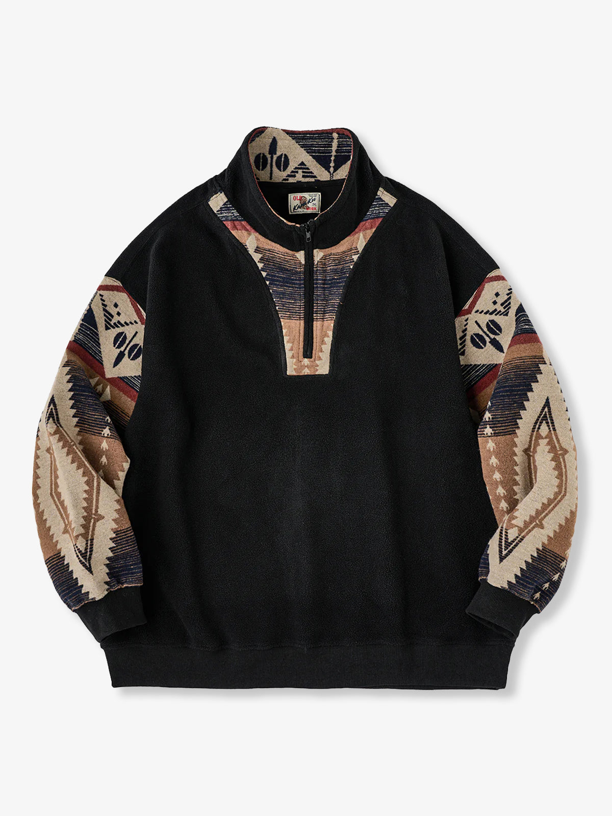 Navajo Half-Zip Polar Fleece Pullover Sweatshirt