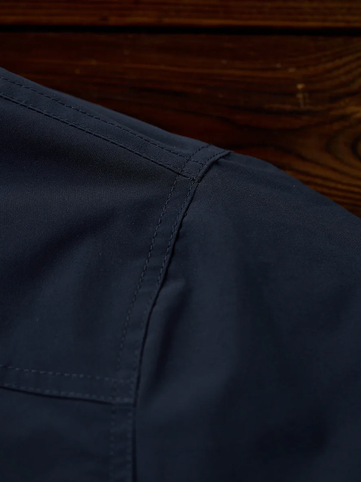 Hunting Jacket with Corduroy Collar and Hook Buttons