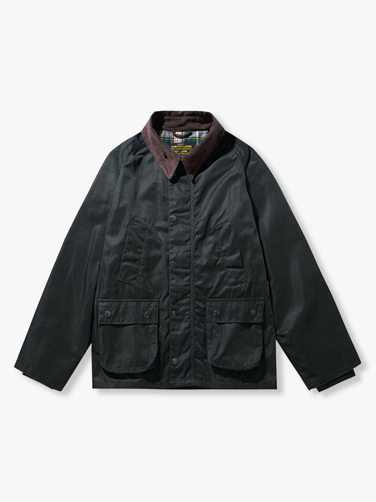 Waterproof Waxed Corduroy Collar Hunting Jacket