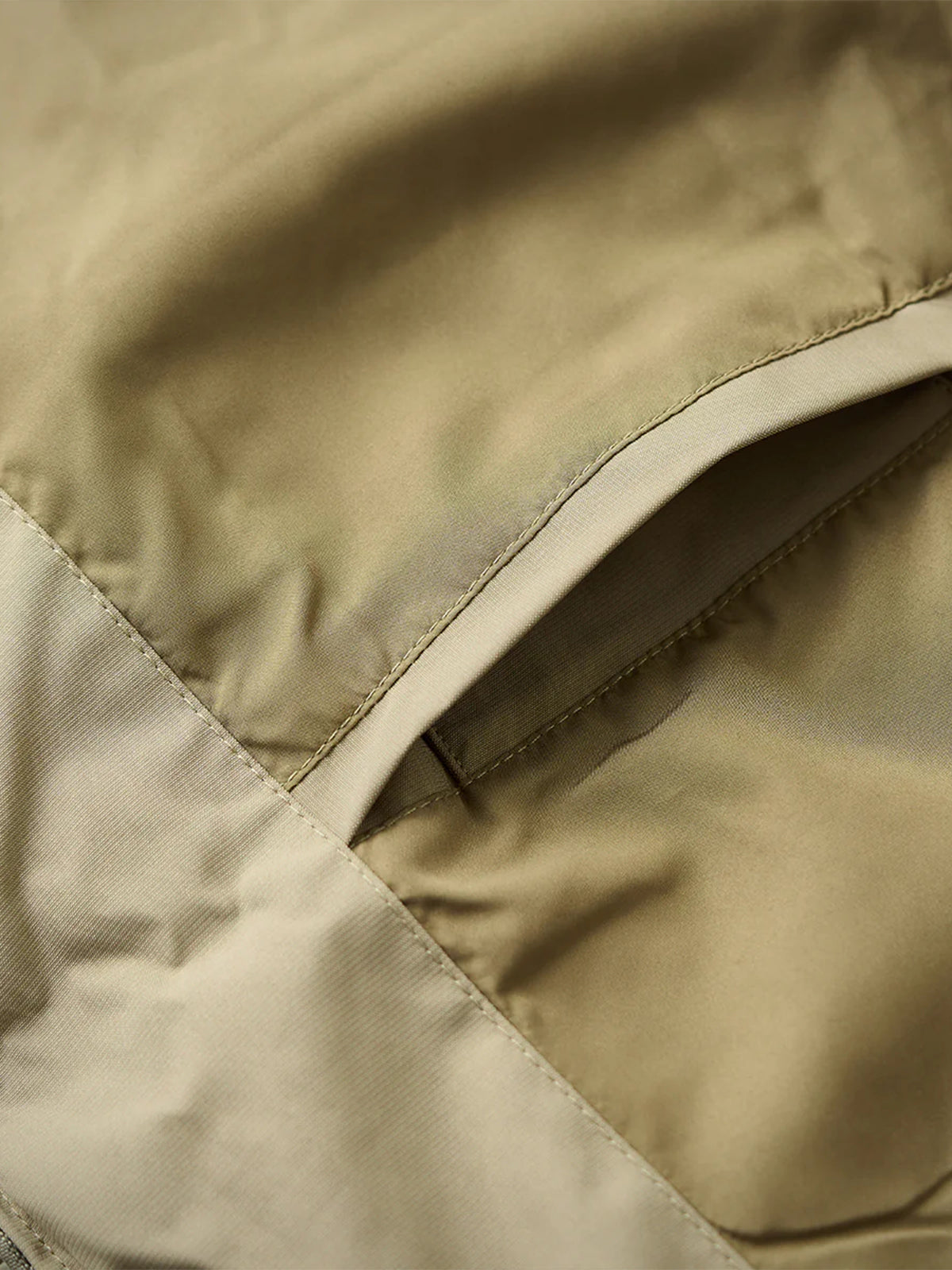 Corduroy-Collar Down Jacket with Cigarette Pockets