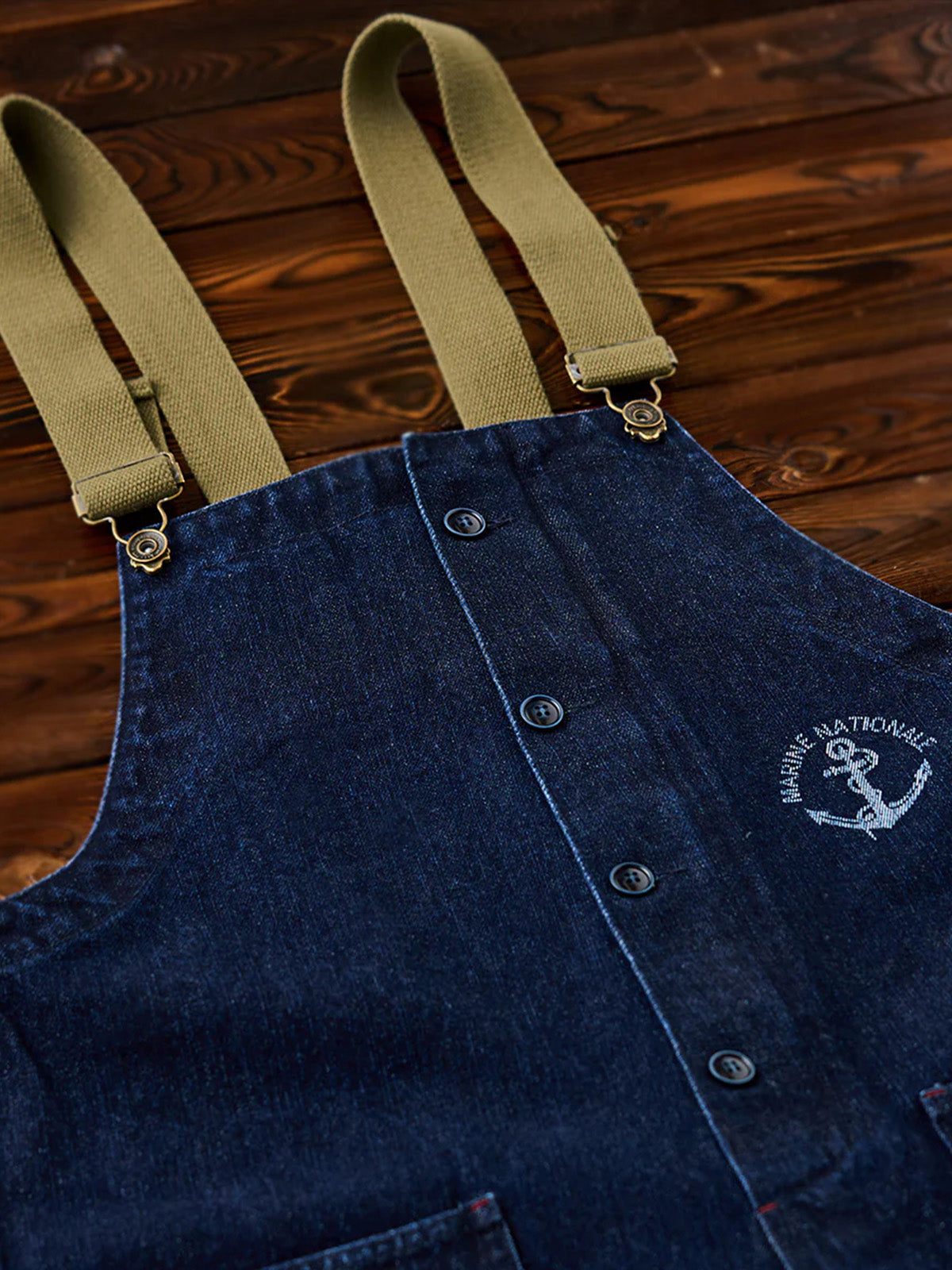 Retro Navy Deck Overalls