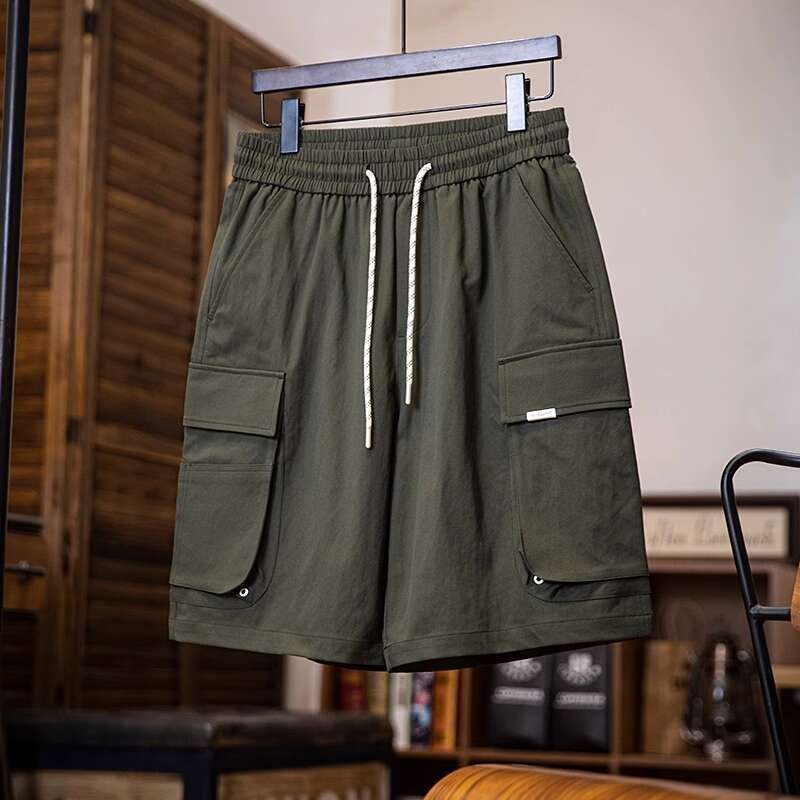 Large Pocket Straight Casual Workwear Shorts