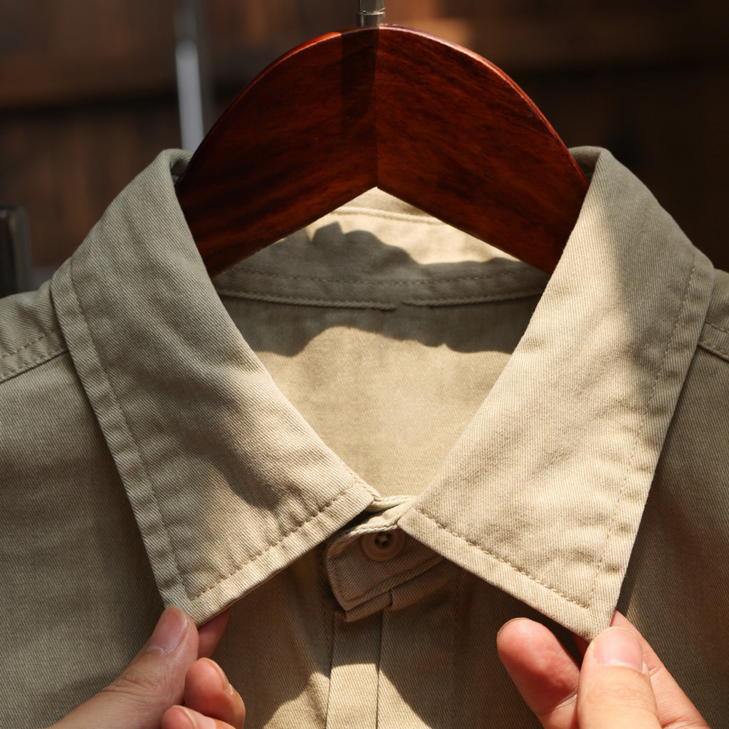 Knife Pleated Pocket Shirt