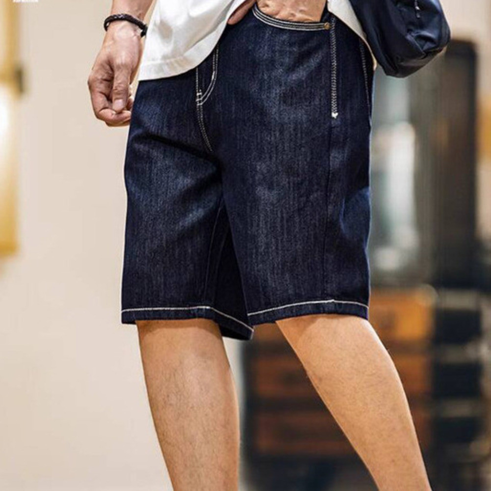 Ice Silk Thin Denim Shorts