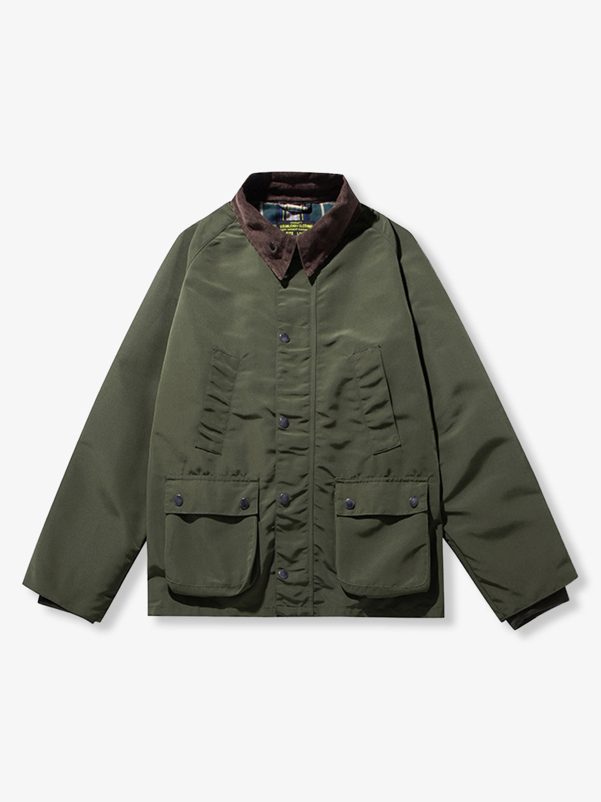 Waterproof Waxed Corduroy Collar Hunting Jacket