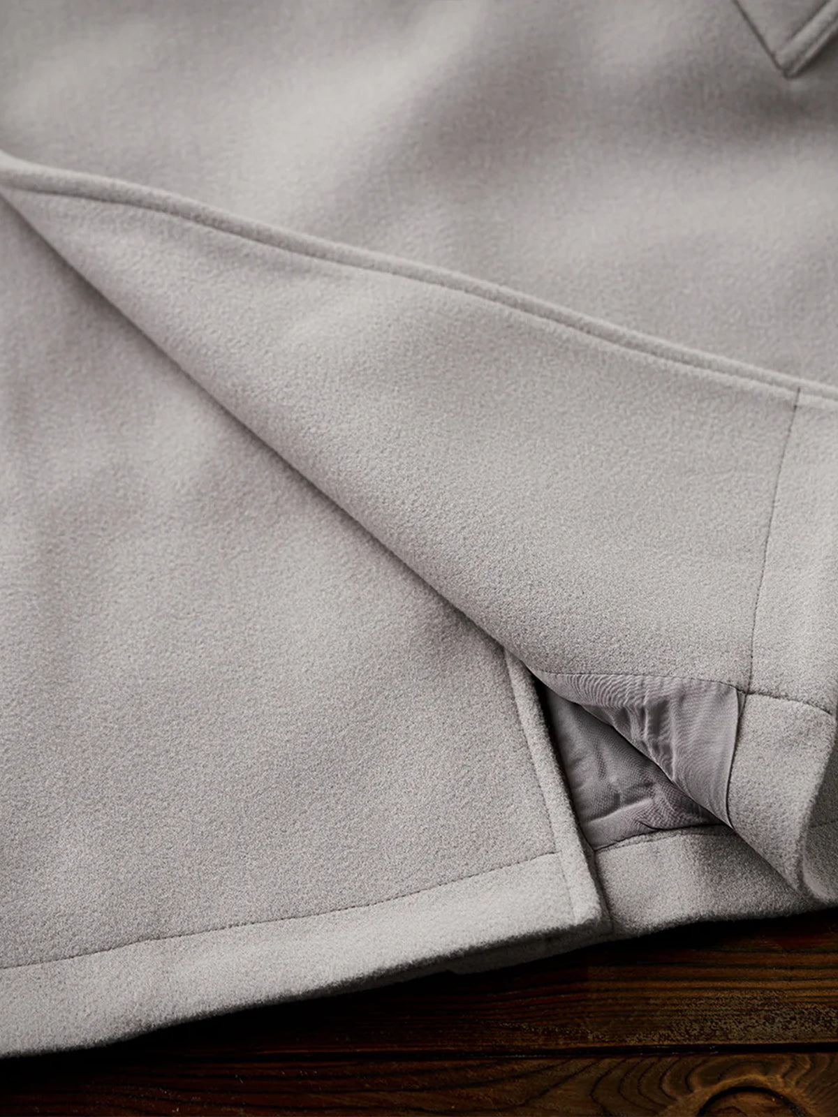 Business & Casual Balmacaan Coat with Belt and Chin Strap