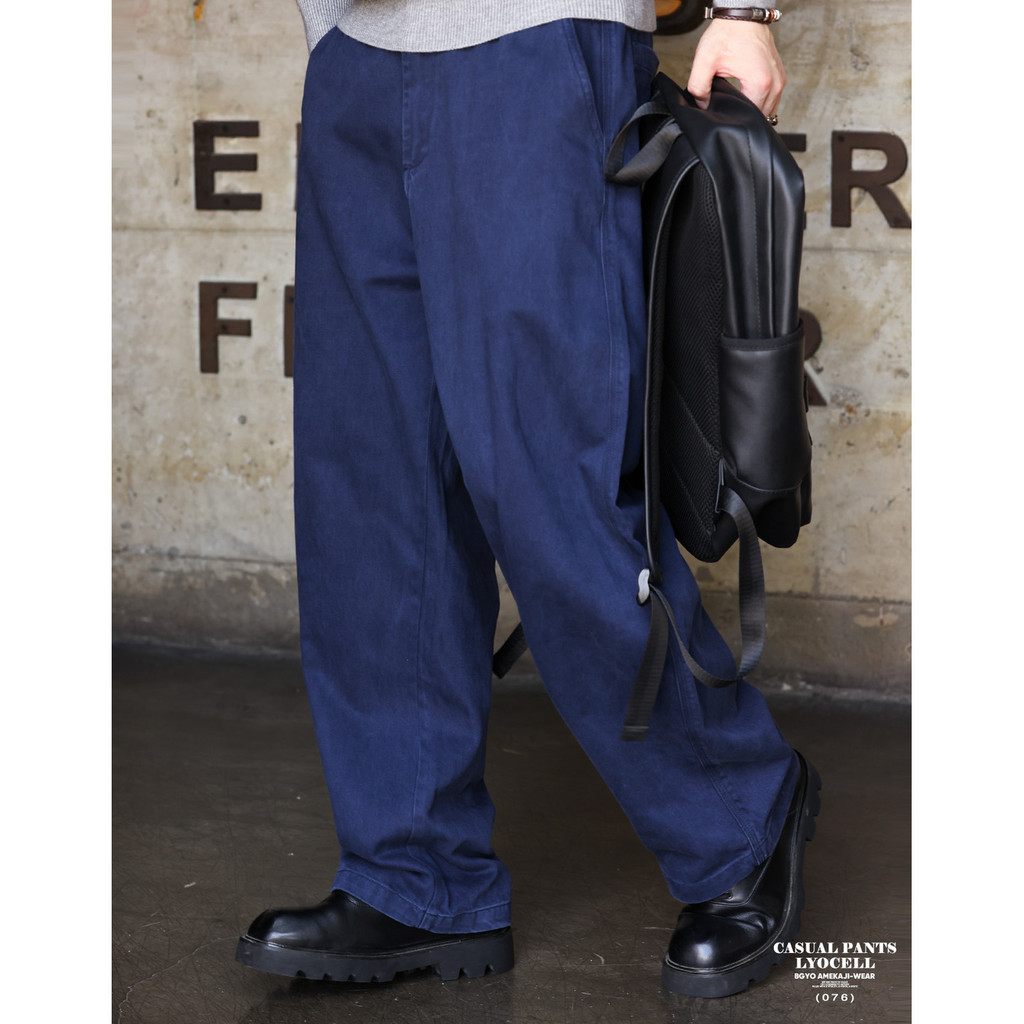 Magic Blue Retro Overalls Casual Pants Men Heavy Industry Washed Vintage Straight Fleece Long Pants