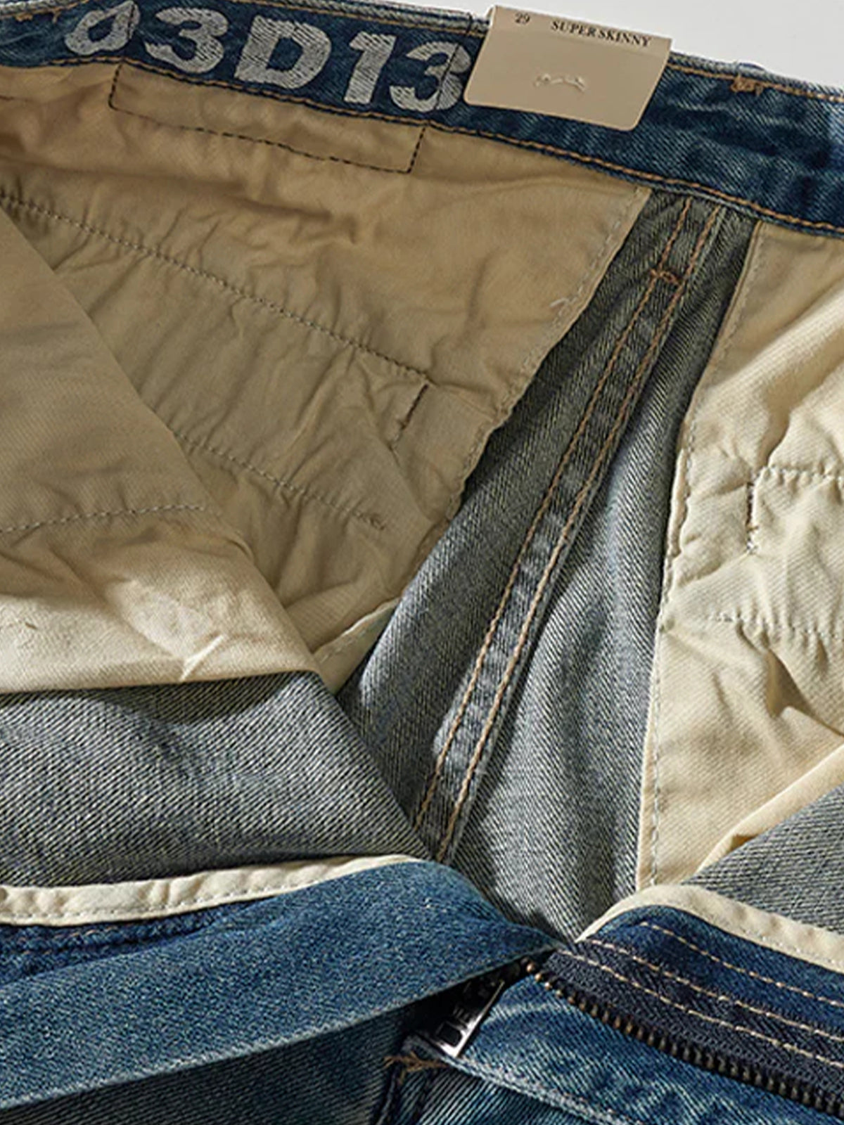 1970s Leather Buckle Washed Denim Shorts