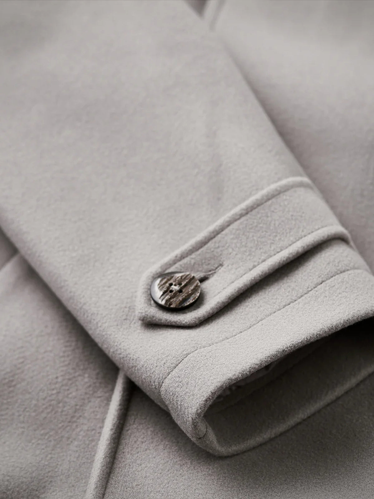 Business & Casual Balmacaan Coat with Belt and Chin Strap