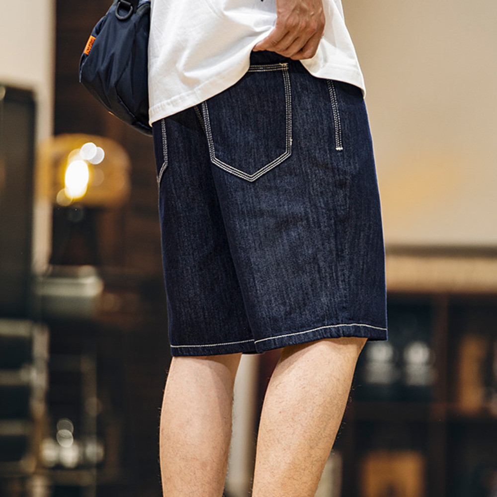 Ice Silk Thin Denim Shorts